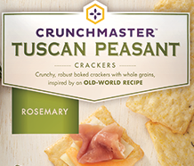 12/3.54 OZ TUSCAN PEASANT CRACKERS ROSEMARY product image